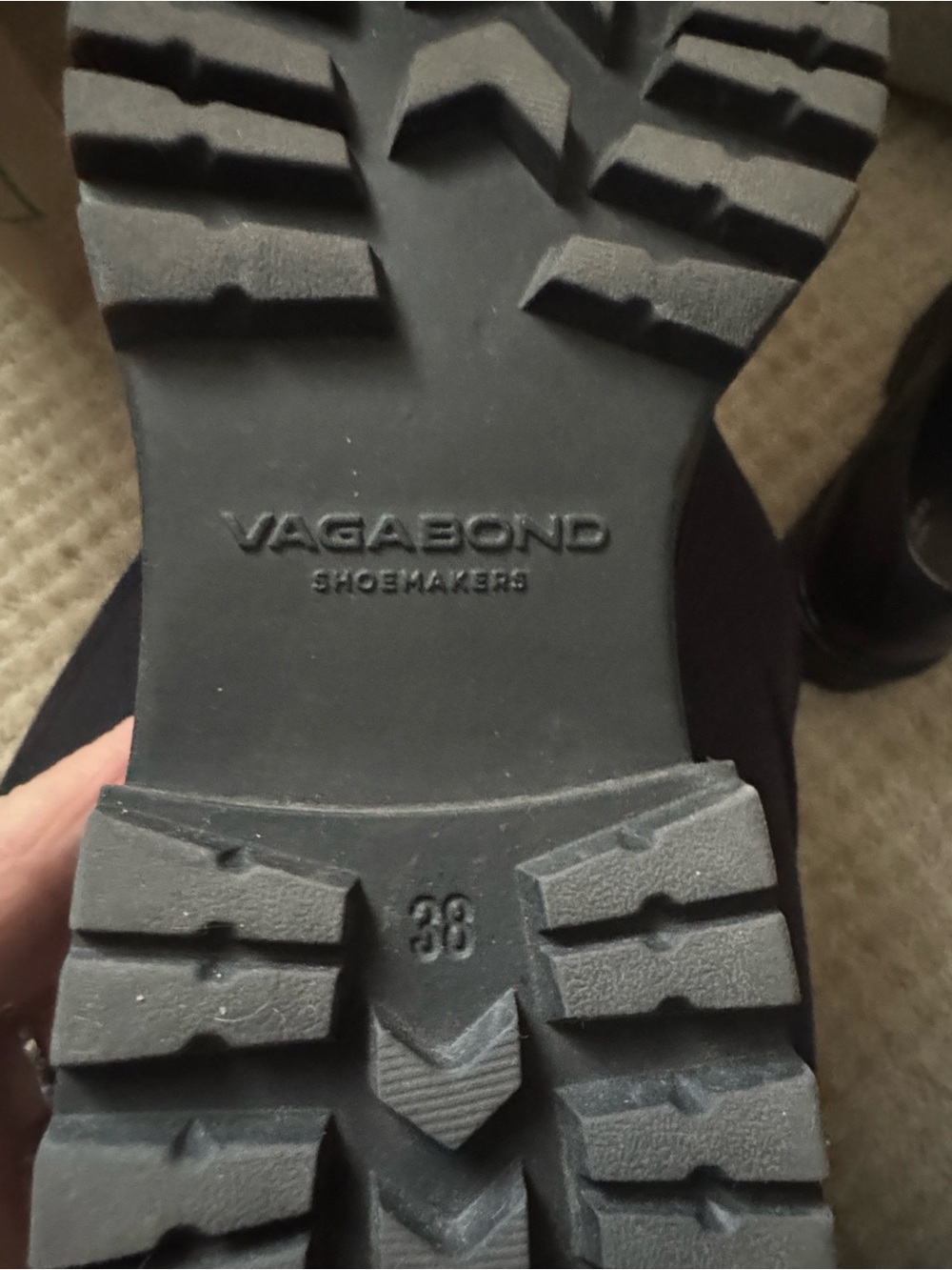 Vagabond Black Lug Sole Boot